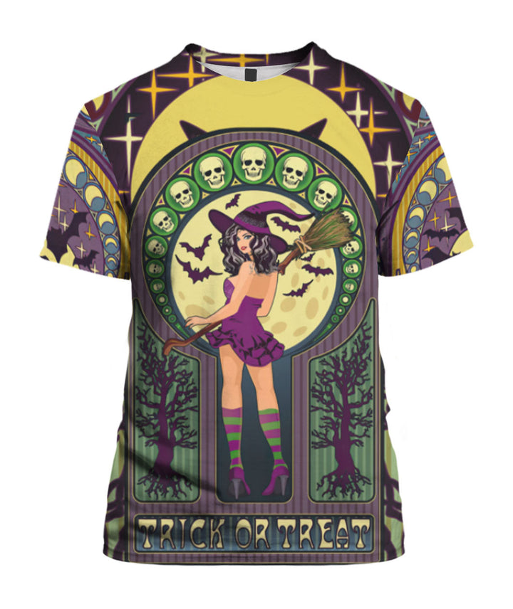 Witch Full Moon Halloween 3D All Over Print | For Men & Women | Adult | HP957-BehighStyle