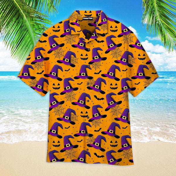 Witch Hat Spider Halloween Pattern Hawaiian Shirt | For Men & Women | HW2591-BehighStyle