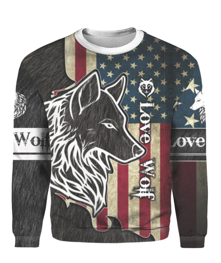 Wolf Black Flag 3D All Over Print | For Men & Women | Adult | HP895-BehighStyle