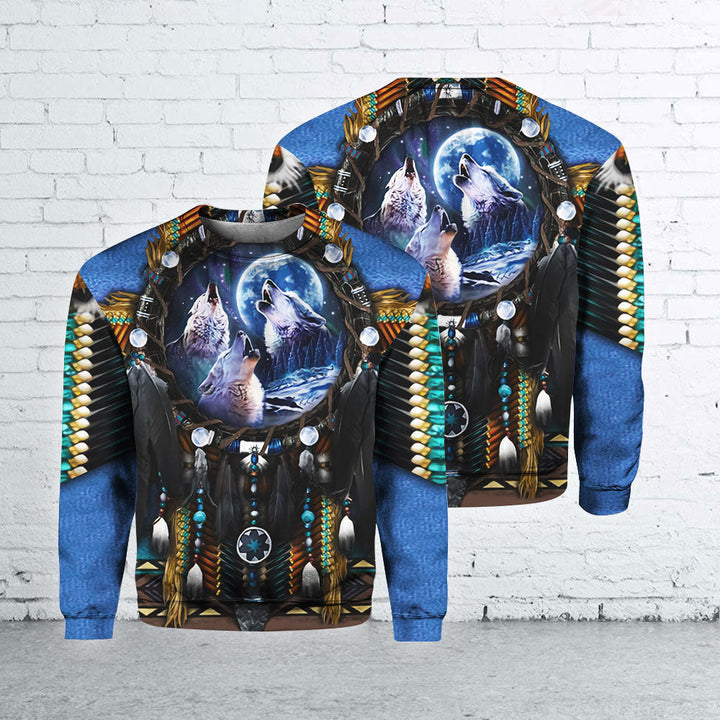 Wolf Blue Dreamcatcher 3D All Over Print | For Men & Women | Adult | HP642-BehighStyle