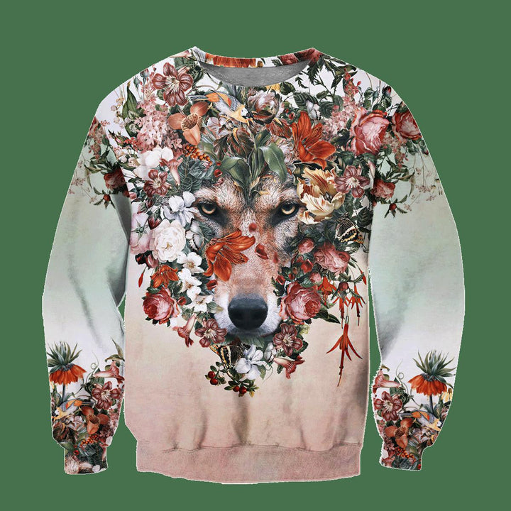 Wolf Floral 3D All Over Print | For Men & Women | Adult | HP1491-BehighStyle