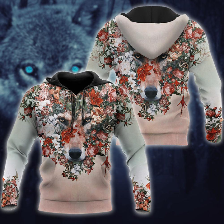 Wolf Floral 3D All Over Print | For Men & Women | Adult | HP1491-BehighStyle