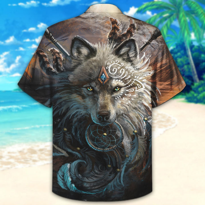 Wolf Hawaiian Shirt | For Men & Women | HW1386-BehighStyle