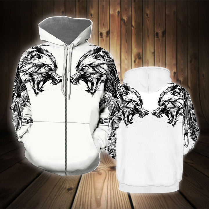 Wolf Tattoo 3D All Over Print | For Men & Women | Adult | HP106-BehighStyle