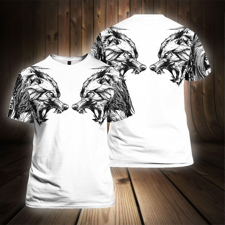 Wolf Tattoo 3D All Over Print | For Men & Women | Adult | HP106-BehighStyle