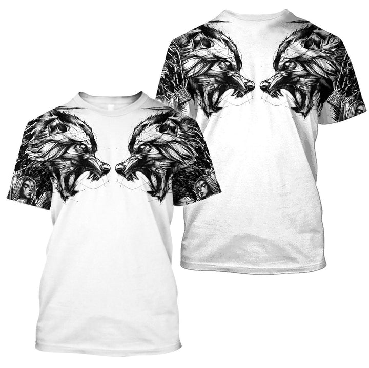 Wolf Tattoo 3D All Over Print | For Men & Women | Adult | HP107-BehighStyle