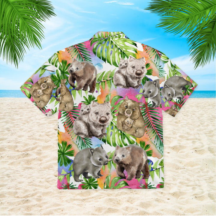 Wombat Watercolor Tropical Hawaiian Shirt | For Men & Women | HW1041-BehighStyle