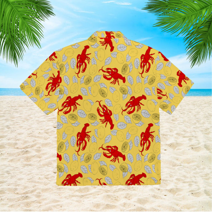 Yellow Crawfish Lemon Hawaiian Shirt | For Men & Women | HW426-BehighStyle