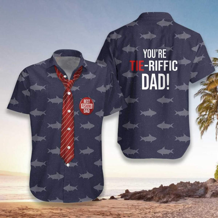 You Are Tieriffic Fishing Dad Hawaiian Shirt | For Men & Women | HW2497-BehighStyle