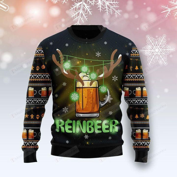 Reindeer Beer Ugly Christmas Sweater | Adult | US2646