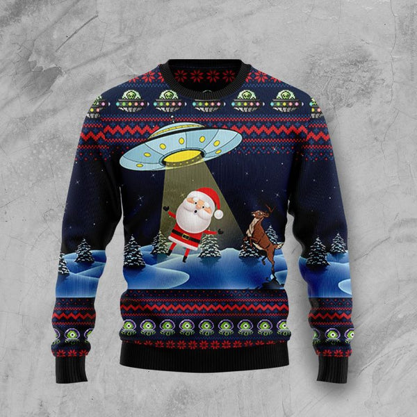 Alien Santa Deer Ugly Christmas Sweater | Adult | US2491