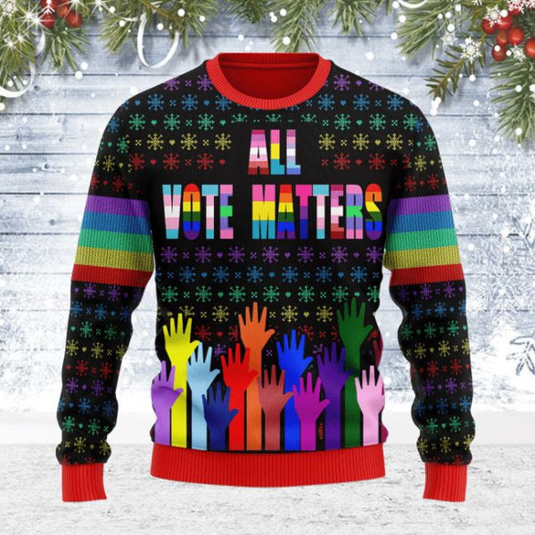 All Vote Matters Ugly Christmas Sweater | Adult | US2536