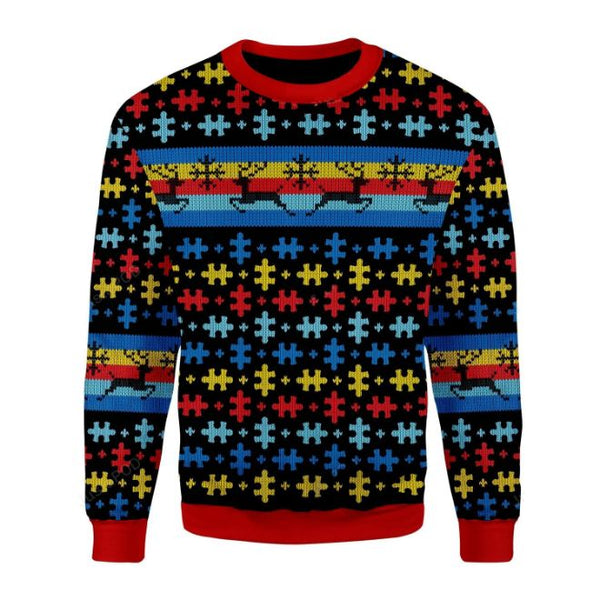 Autsim Awareness Ugly Christmas Sweater | Adult | US2532