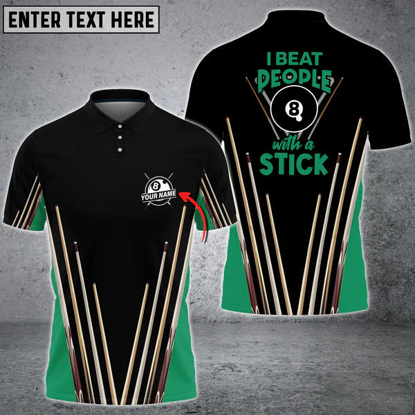 Maxcorners Precision Play Billiard Personalized Name 3D Shirt