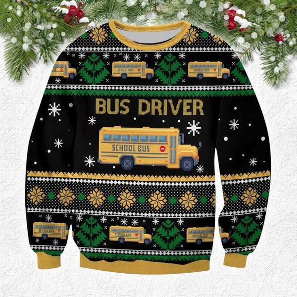 Bus Driver Ugly Christmas Sweater | Adult | US2640