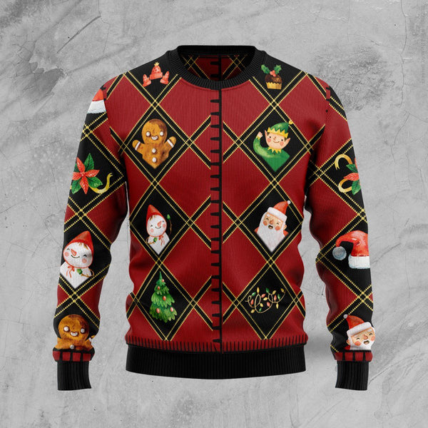 Christmas Symbols Ugly Christmas Sweater | Adult | US2639