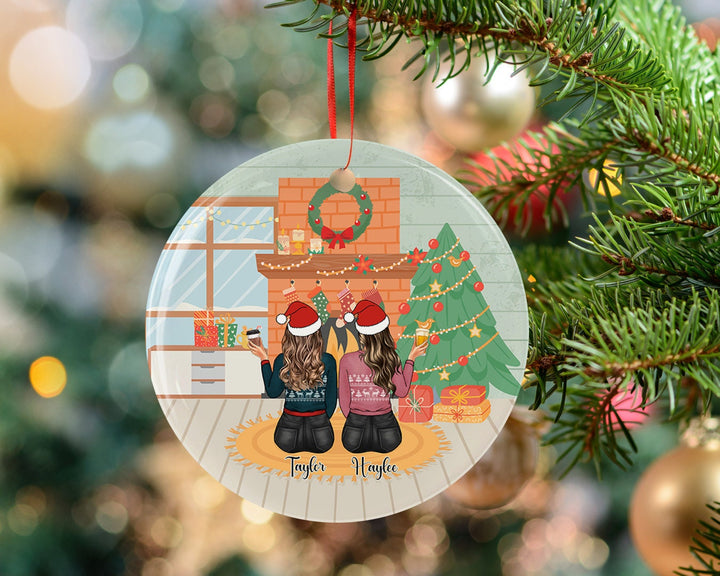 Personalized Best Friend Ornament, Best Friend Ornament Gift, Bestie Ornament, Friends Ornament, Friendship Gift, Friendship Ornament Gift