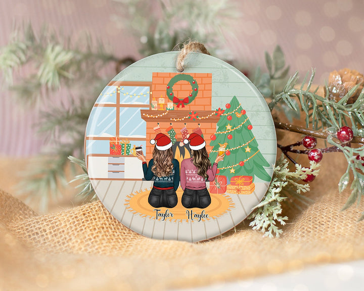 Personalized Best Friend Ornament, Best Friend Ornament Gift, Bestie Ornament, Friends Ornament, Friendship Gift, Friendship Ornament Gift