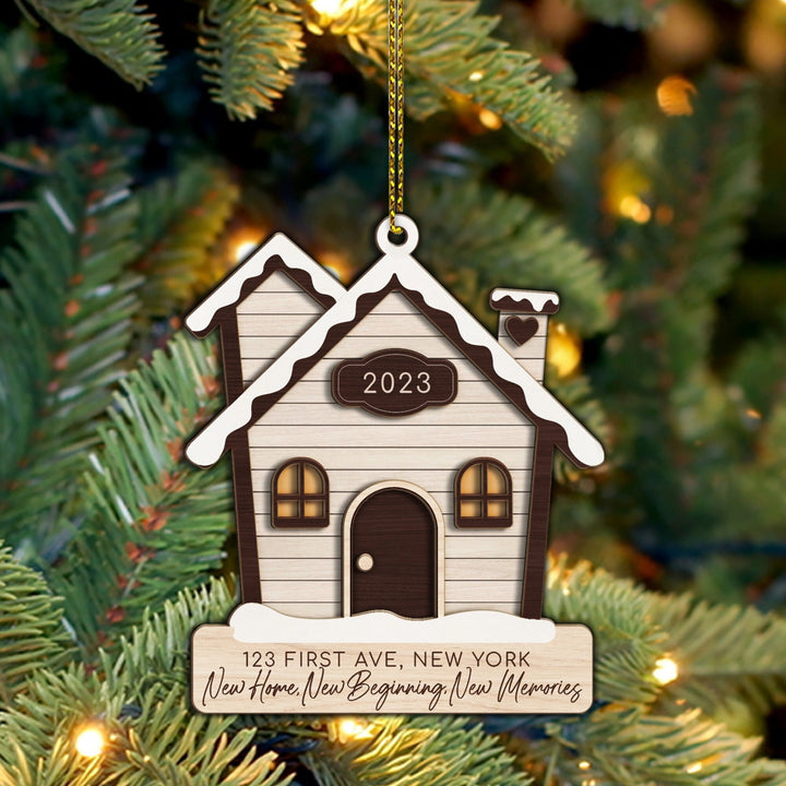 Personalized New Home Ornament, First Home Ornament, New House Keepsake, Our First House Ornament, Couples Gift, Christmas Ornament 2023