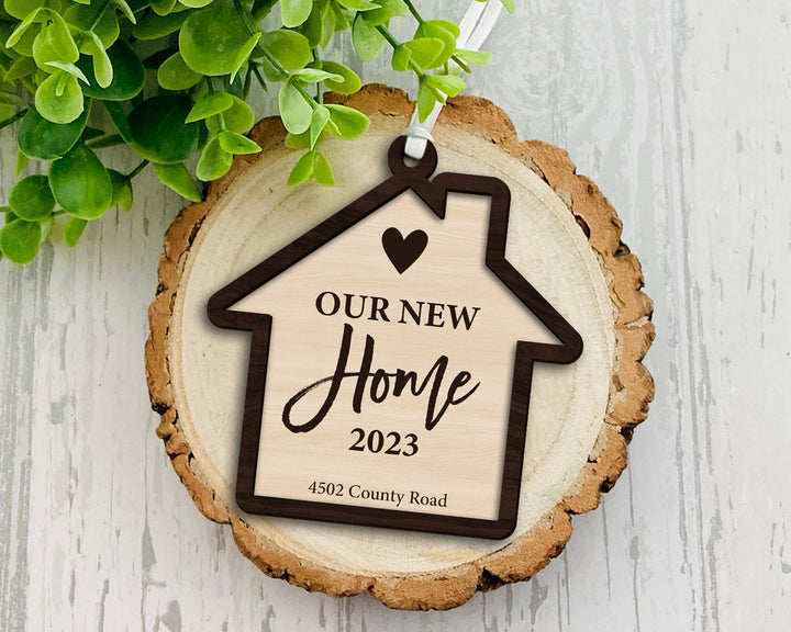 Our New Home Ornament, Custom New Home Ornament, New House Ornament, Our First Home Ornament, Housewarming Gift, New Home Christmas Gift