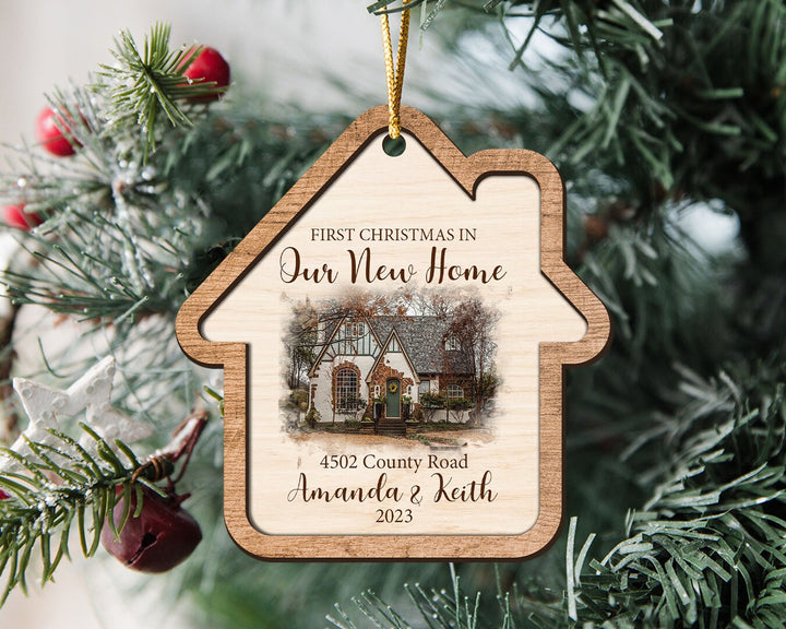 Personalized New Home Photo Ornament, New Home Ornament, First Home Ornament, Couples Ornament, New Home Gift, New Home Christmas Ornament