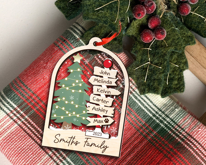 Family Christmas Ornament, Personalized Family Ornament, Family Ornament 2023, Christmas Ornament, Family Tree Ornament, Gift for Family