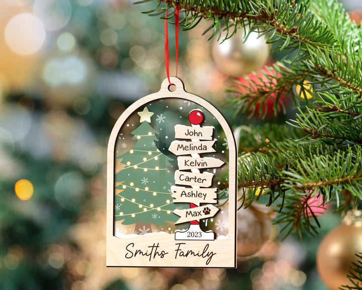 Family Christmas Ornament, Personalized Family Ornament, Family Ornament 2023, Christmas Ornament, Family Tree Ornament, Gift for Family