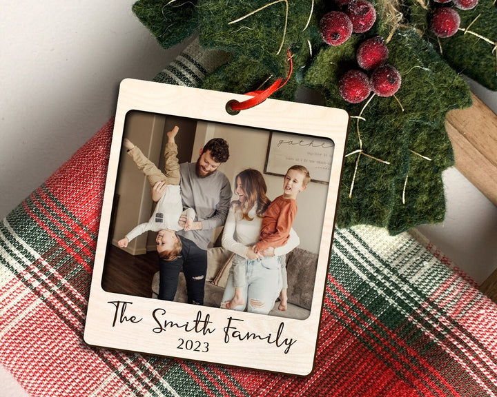 Personalized Family Photo Ornament, Engagement Ornament, Family Ornament 2023, Custom Photo Ornament, Christmas Ornament, Family Portrait