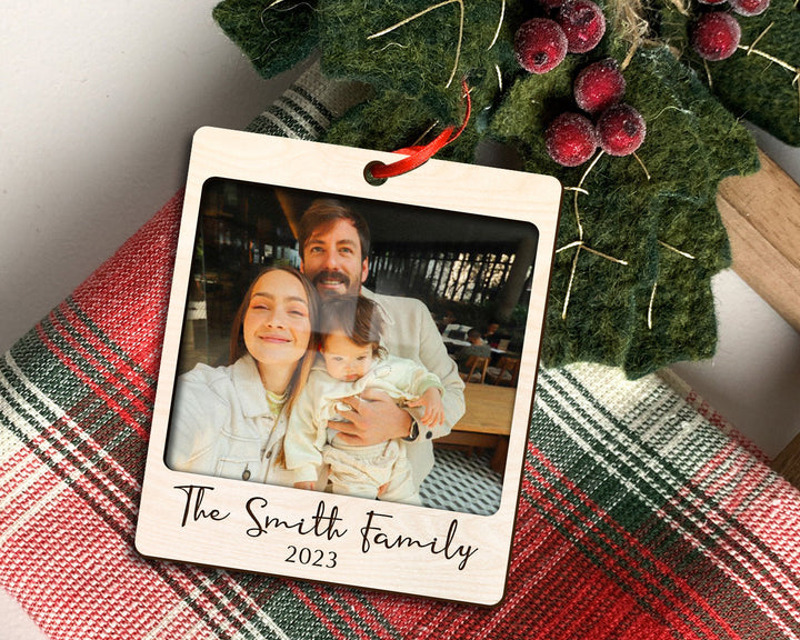 Personalized Family Photo Ornament, Engagement Ornament, Family Ornament 2023, Custom Photo Ornament, Christmas Ornament, Family Portrait