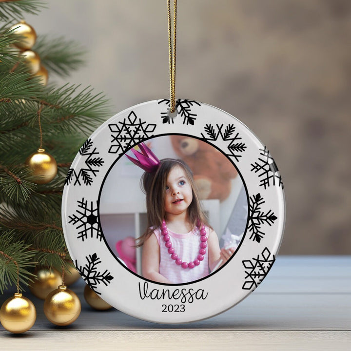 Personalized Photo Kid Ornament, Kids Christmas Gift, Gift For Kid, Kid Gift Ideas, Custom Kid Keepsake Ornament, Christmas Ornament For Kid