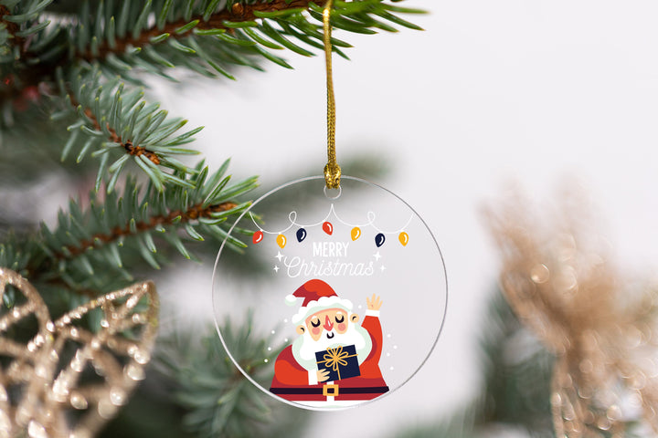 Merry Christmas Ornament, Gift For Christmas, Holiday Gifts, Christmas Party Decor, Acrylic Santa Ornament, Funny Christmas 2023 Ornament