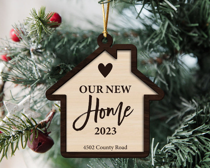 Our New Home Ornament, Custom New Home Ornament, New House Ornament, Our First Home Ornament, Housewarming Gift, New Home Christmas Gift