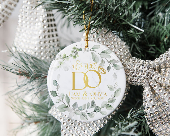 Personalized Couple Name Ornament, We Still Do Anniversary, Anniversary Wedding Ornament, Anniversary Gift, Anniversary Couple Ornament