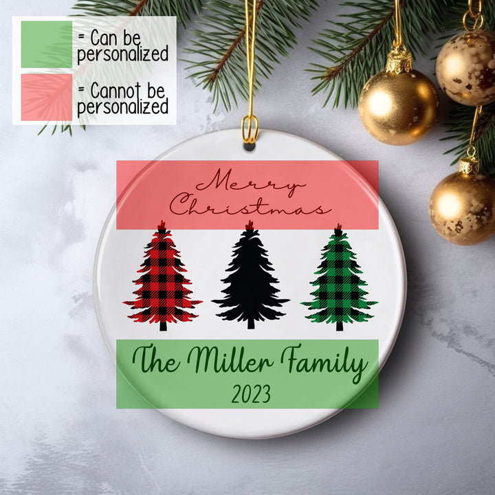 Custom Funny Christmas Tree Ornament, Christmas Keepsake Gift, Family Christmas Gifts, Gift For Christmas, Personalized Family Name Ornament