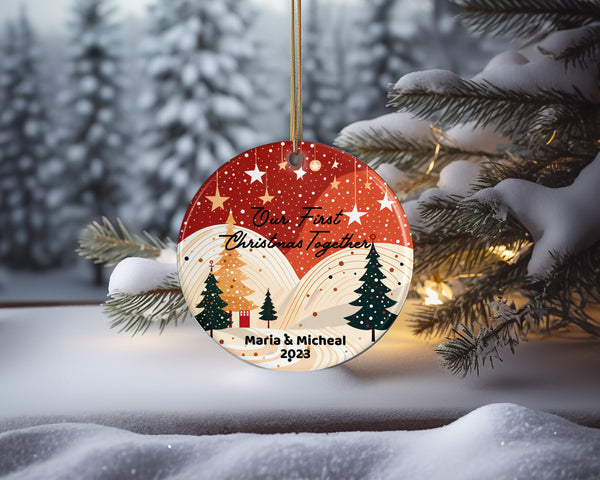 Custom First Christmas Ornament, New House Gifts, Christmas Part Decor, Christmas Family Keepsake Gifts, 2023 Ornament, Unique Cute Ornament