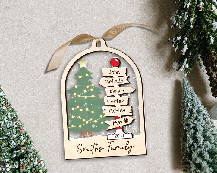 Family Christmas Ornament, Personalized Family Ornament, Family Ornament 2023, Christmas Ornament, Family Tree Ornament, Gift for Family