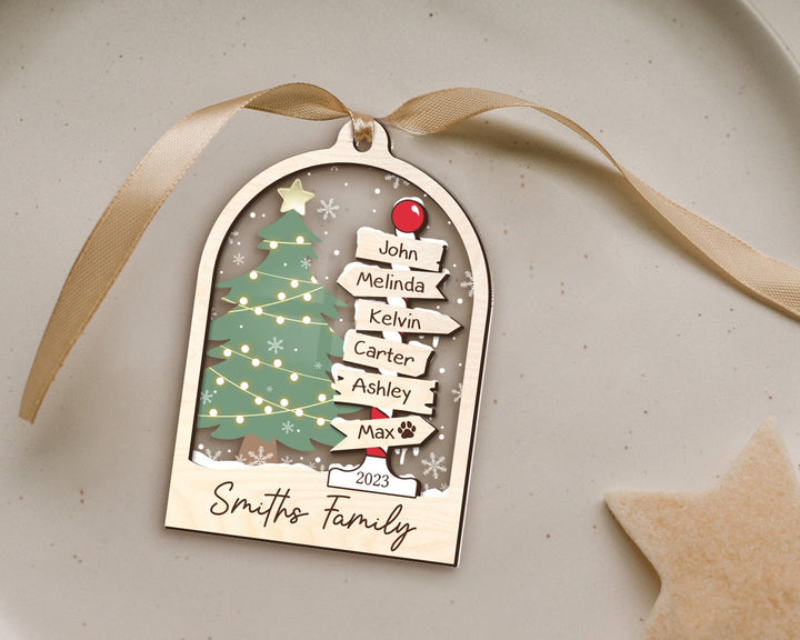 Family Christmas Ornament, Personalized Family Ornament, Family Ornament 2023, Christmas Ornament, Family Tree Ornament, Gift for Family