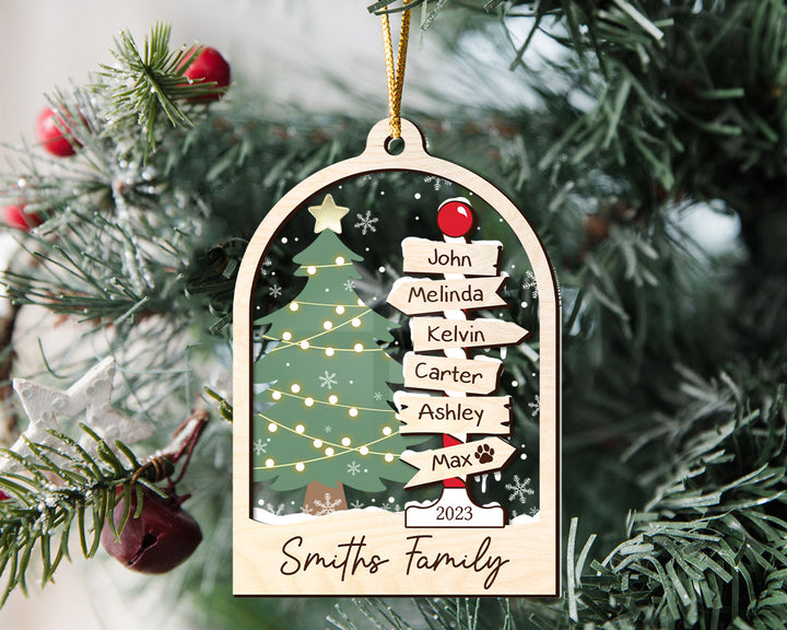 Family Christmas Ornament, Personalized Family Ornament, Family Ornament 2023, Christmas Ornament, Family Tree Ornament, Gift for Family