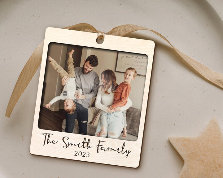 Personalized Family Photo Ornament, Engagement Ornament, Family Ornament 2023, Custom Photo Ornament, Christmas Ornament, Family Portrait