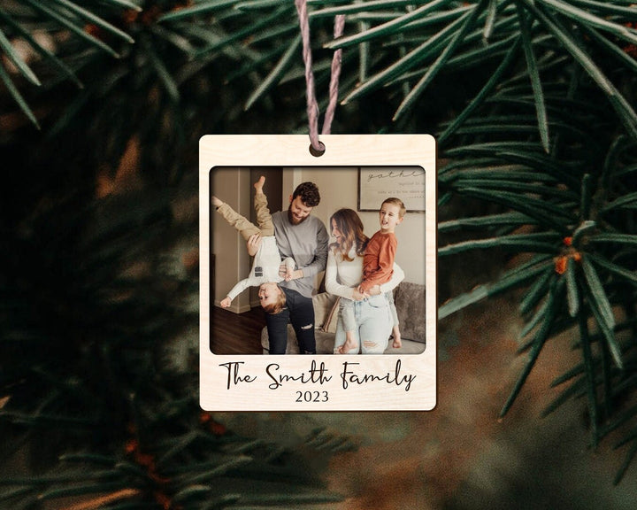 Personalized Family Photo Ornament, Engagement Ornament, Family Ornament 2023, Custom Photo Ornament, Christmas Ornament, Family Portrait