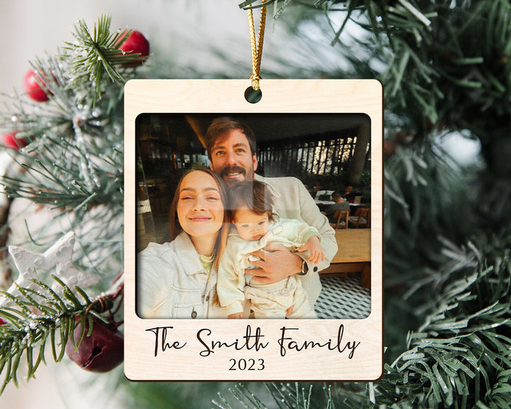 Personalized Family Photo Ornament, Engagement Ornament, Family Ornament 2023, Custom Photo Ornament, Christmas Ornament, Family Portrait