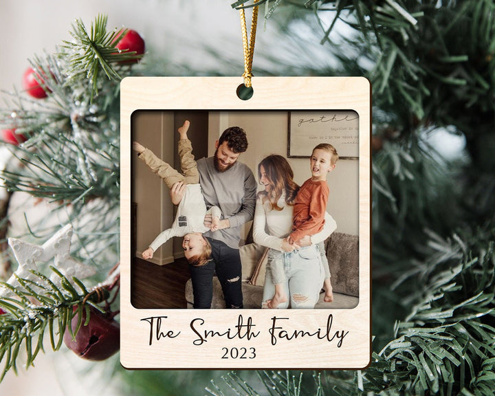 Personalized Family Photo Ornament, Engagement Ornament, Family Ornament 2023, Custom Photo Ornament, Christmas Ornament, Family Portrait