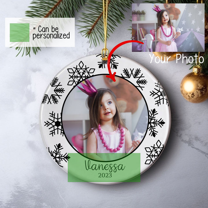 Personalized Photo Kid Ornament, Kids Christmas Gift, Gift For Kid, Kid Gift Ideas, Custom Kid Keepsake Ornament, Christmas Ornament For Kid