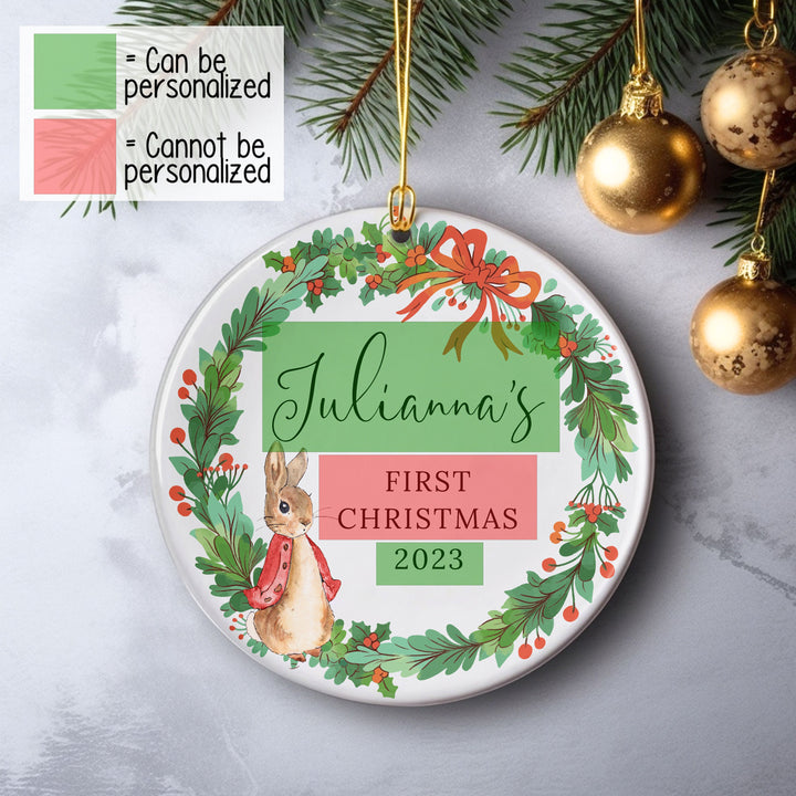 Custom Name Ornament for First Christmas, Baby Christmas Gifts, New Mom Gift, New Born Gifts, Baby Girl Gifts, Baby Boy Gifts, Baby Ornament