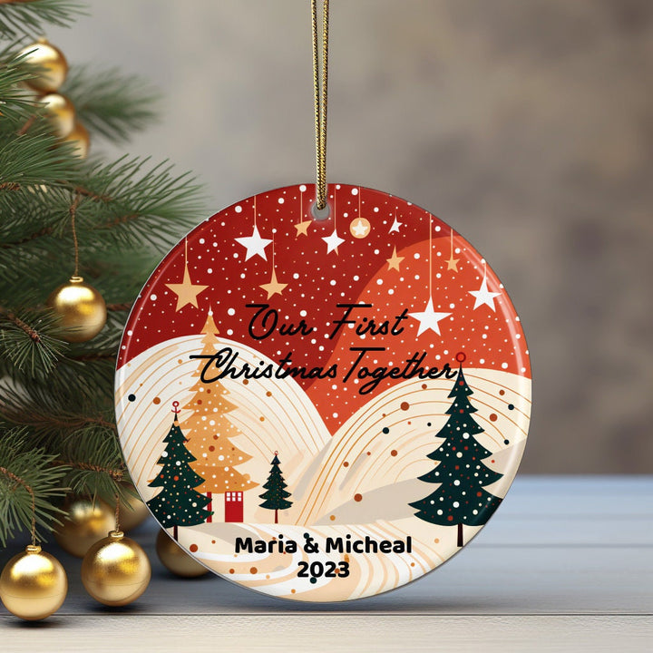 Custom First Christmas Ornament, New House Gifts, Christmas Part Decor, Christmas Family Keepsake Gifts, 2023 Ornament, Unique Cute Ornament