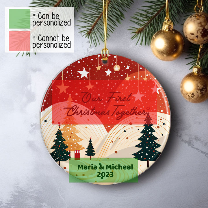 Custom First Christmas Ornament, New House Gifts, Christmas Part Decor, Christmas Family Keepsake Gifts, 2023 Ornament, Unique Cute Ornament