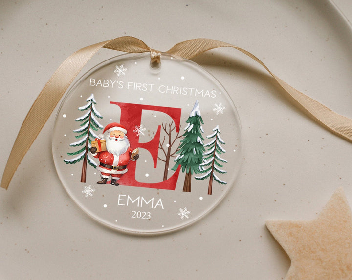 Personalized Baby Name Ornament, Baby First Christmas Ornament, New Baby Ornament,Santa Christmas Ornament, Baby 1st Christmas Ornament 2023