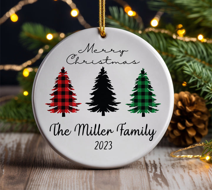 Custom Funny Christmas Tree Ornament, Christmas Keepsake Gift, Family Christmas Gifts, Gift For Christmas, Personalized Family Name Ornament