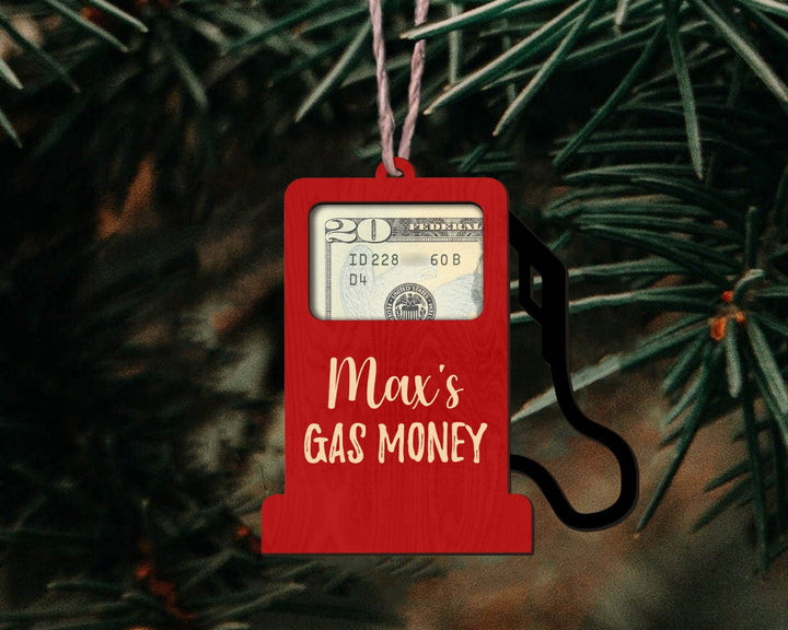 Gas Money Holder Ornament, Gas Money Gift Card Holder Ornament, Christmas Ornament Gift, Gas Money Ornament, Cash Holder Ornament