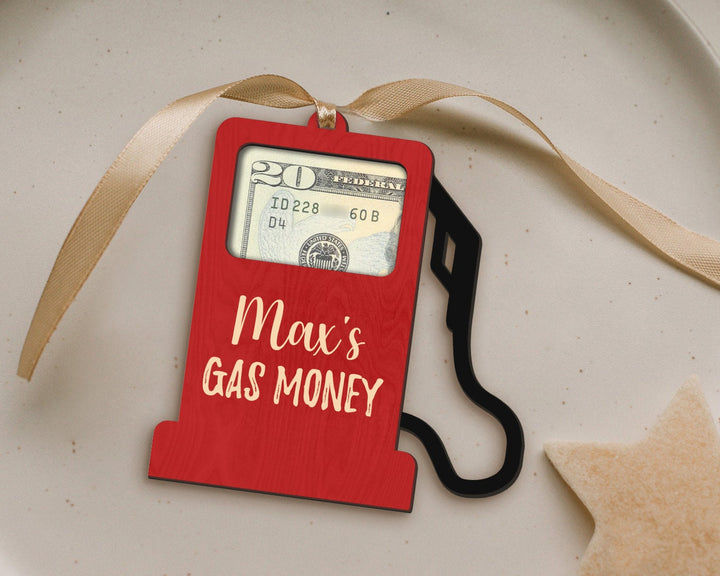 Gas Money Holder Ornament, Gas Money Gift Card Holder Ornament, Christmas Ornament Gift, Gas Money Ornament, Cash Holder Ornament